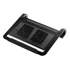 Cooler Master NotePal U2 Plus Movable Fan Aluminum Cooling Pad, Black
