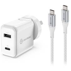 ALOGIC 2 Port USB-C USB-A Wall Charger 30W with Power Delivery (PD)