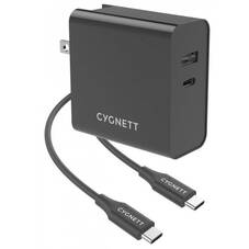 Cygnett PowerPlus 60W Wall Charger + USB-C Cable + Travel Adapters