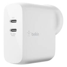 Belkin Boost Charge Dual USB-C PD GaN Wall Charger 68W, White