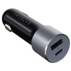 Satechi 72W USB-C Car Charger Adapter, Space Gray