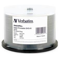 Verbatim DVD-R 4.7GB 16x 50 Pack, Printable