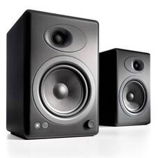 Audioengine A5+ 2.0 Premium Powered Bookshelf Speakers - Black