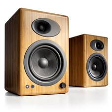 Audioengine A5+ 2.0 Premium Powered Bookself Speakers - Bamboo