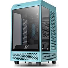 Thermaltake The Tower 100 Turquoise Mini ITX Case, TG Panel, No PSU