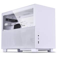 Lian Li Q58W4 White Mini ITX Case, TG Panel with Split Mesh, No PSU