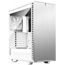 Fractal Design Define 7 Compact White ATX Case, Tempered Glass, NO PSU