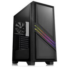 Thermaltake Versa T35 RGB ATX Case, Tempered Glass Front and Side