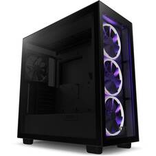 NZXT H7 ELITE Mid Tower ATX Case, Black, Tinted Tempered Glass Panel