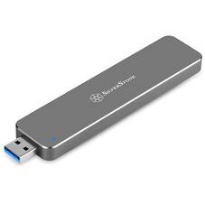 SilverStone SST-MS09 M.2 SATA External SSD Enclosure with USB 3.1 Gen2