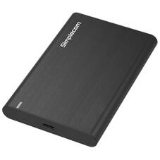 Simplecom SE221 USB-C Aluminium 2.5inch SATA HDD/SSD Enclosure - Black