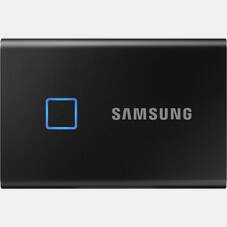 Samsung 2TB T7 Touch USB-C External Portable SSD - Black, USB 3.2 G2