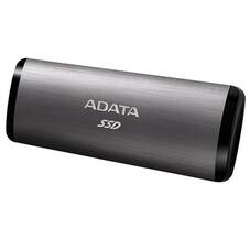 ADATA SE760 256GB USB-C Portable External SSD, Titanium Grey