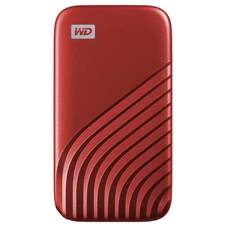 WD My Passport 2TB USB-C External Portable SSD (Red)