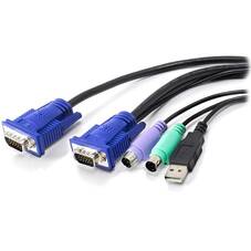 Serveredge 1.8m 3-in-1 KVM Cable - PS2, USB VGA
