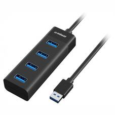 mBeat MB-U3H-4K 4-Port USB 3.0 Hub, Black