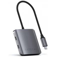 Satechi Aluminium 4 Port USB-C Hub, Space Grey
