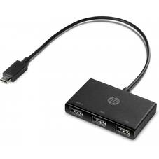 HP USB-C To USB-A Hub 3 Ports, 3 x SuperSpeed USB 3.0