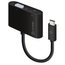 ALOGIC 2-in-1 USB-C to HDMI VGA Adapter, Male to 2-Female