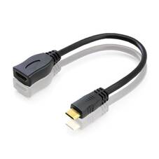 ALOGIC 15cm Mini HDMI (M) to HDMI (F) Adapter - Male to Female