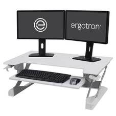 Ergotron WorkFit-TL White Sit-Stand Desktop Workstation