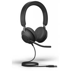 Jabra Evolve2 40 UC USB-A Stereo Headset - Black, 40mm Speaker Size