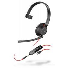Poly Blackwire 5210 Monaural USB-c and 3.5mm Jack Headset