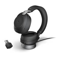 Jabra Evolve2 85 MS Stereo Wireless Headset with Stand, USB-C, Black