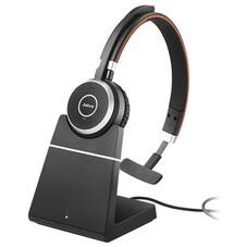 Jabra Evolve 65 MS Mono Bluetooth Headset - Charging Stand Included