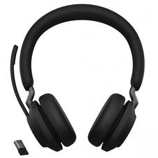 Jabra Evolve2 65 UC Stereo Wireless Headset, USB-A, Black