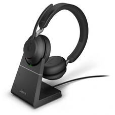 Jabra Evolve2 65 UC Stereo Wireless Headset with Stand, USB-A, Black