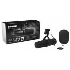 Shure SM7B Broadcast Voice Over Cardioid Dynamic Microphone - Black