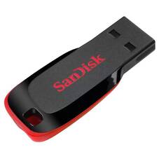 SanDisk Cruzer Blade 64GB USB 2.0 Flash Drive, Black Red