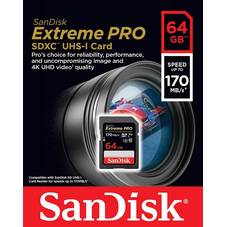 SanDisk SDSDXXY-064G-GN4IN 64GB Extreme Pro SDXC Card