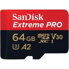 SanDisk Extreme Pro microSDXC 64GB SD Card