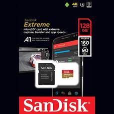 SanDisk SDSQXA1-128G-GN6MA 128GB Extreme microSDXC Card