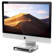 Satechi USB-C Aluminum Monitor Stand Hub for iMac, Silver